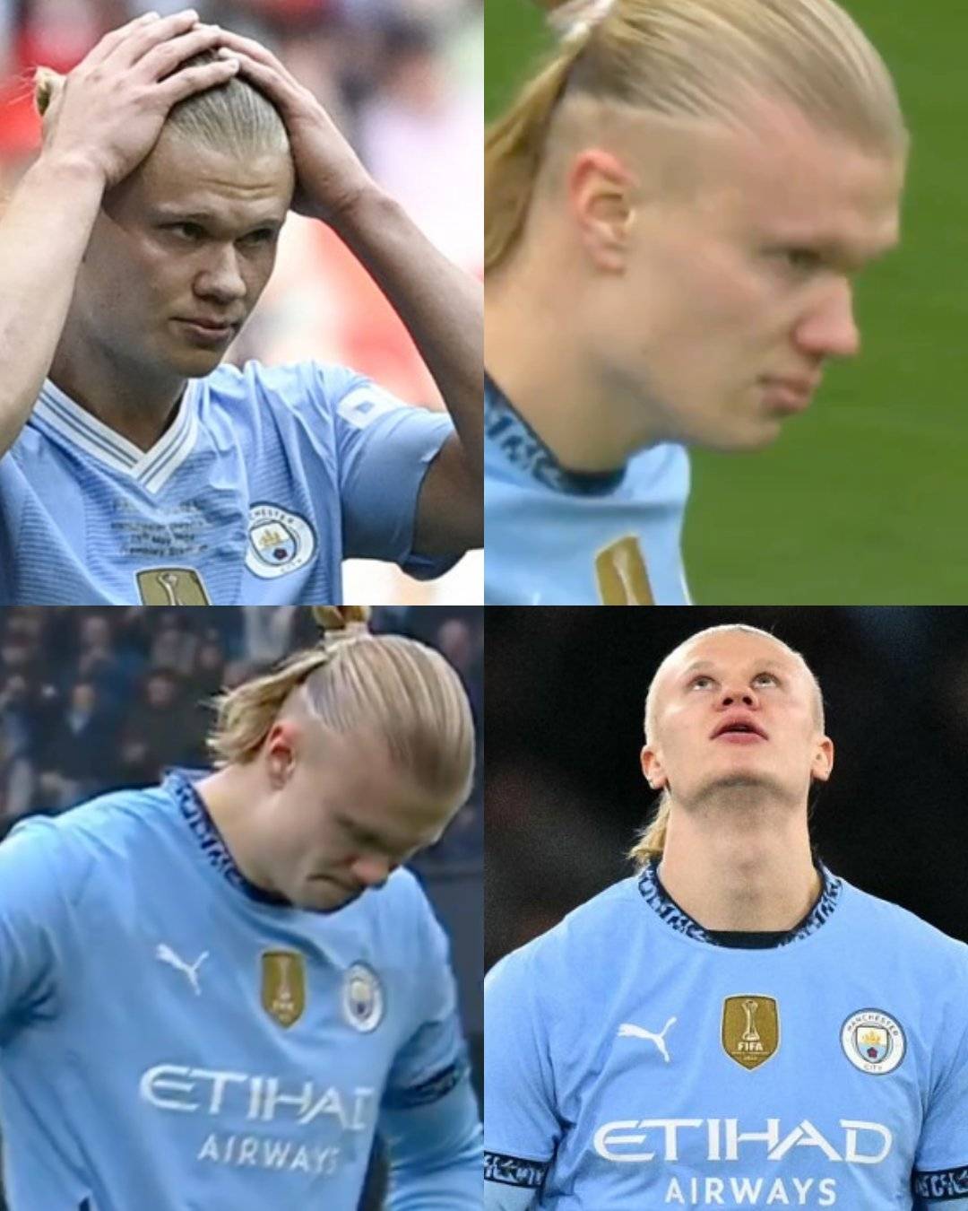 触目惊心的数字哈兰德加盟曼城3年夺6冠 8场决赛0球0助4冠4亚